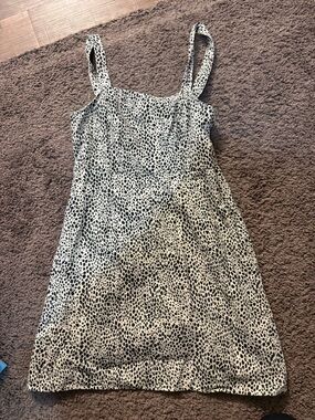 American Eagle Outfitters Black and White Dotted Dress